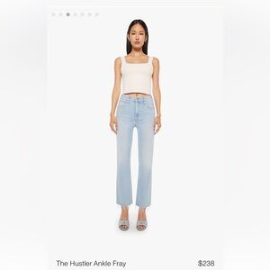 MOTHER Hustler Ankle Fray